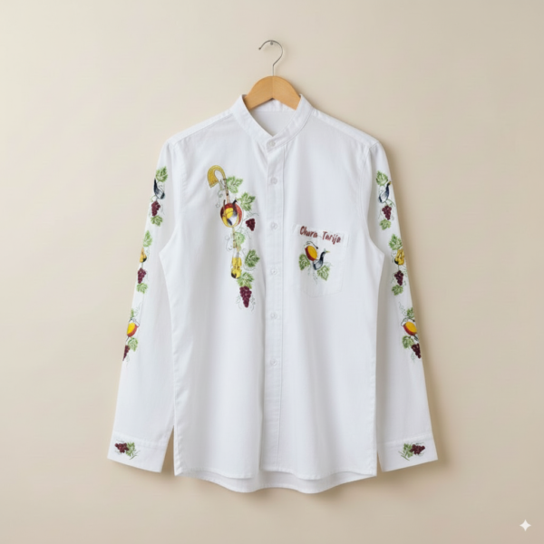 ClasicoblancoC Camisa en Popelina Blanco