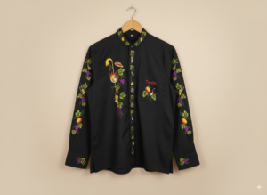 NegroC Camisa en Popelina Negro