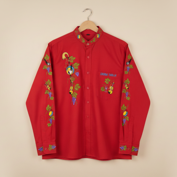 RojoC Camisa en Popelina Rojo