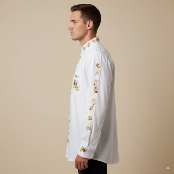 Tir Camisa en Popelina Marfil