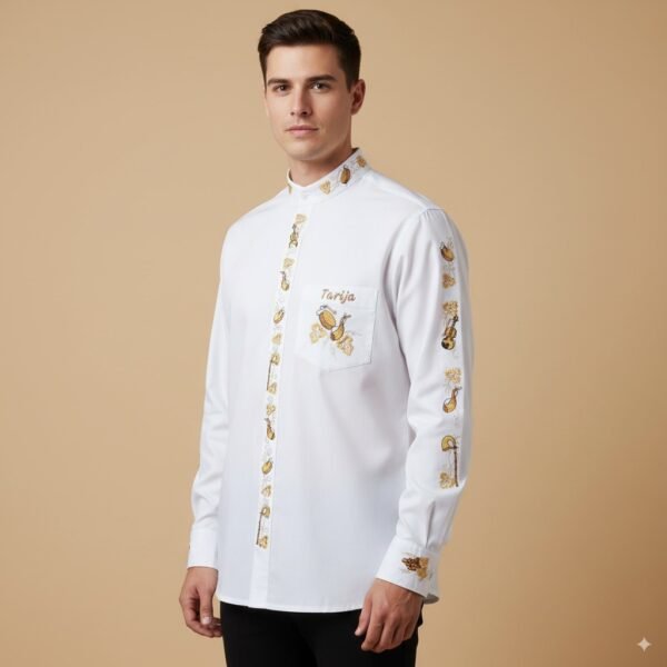 Tir2 Camisa en Popelina Marfil